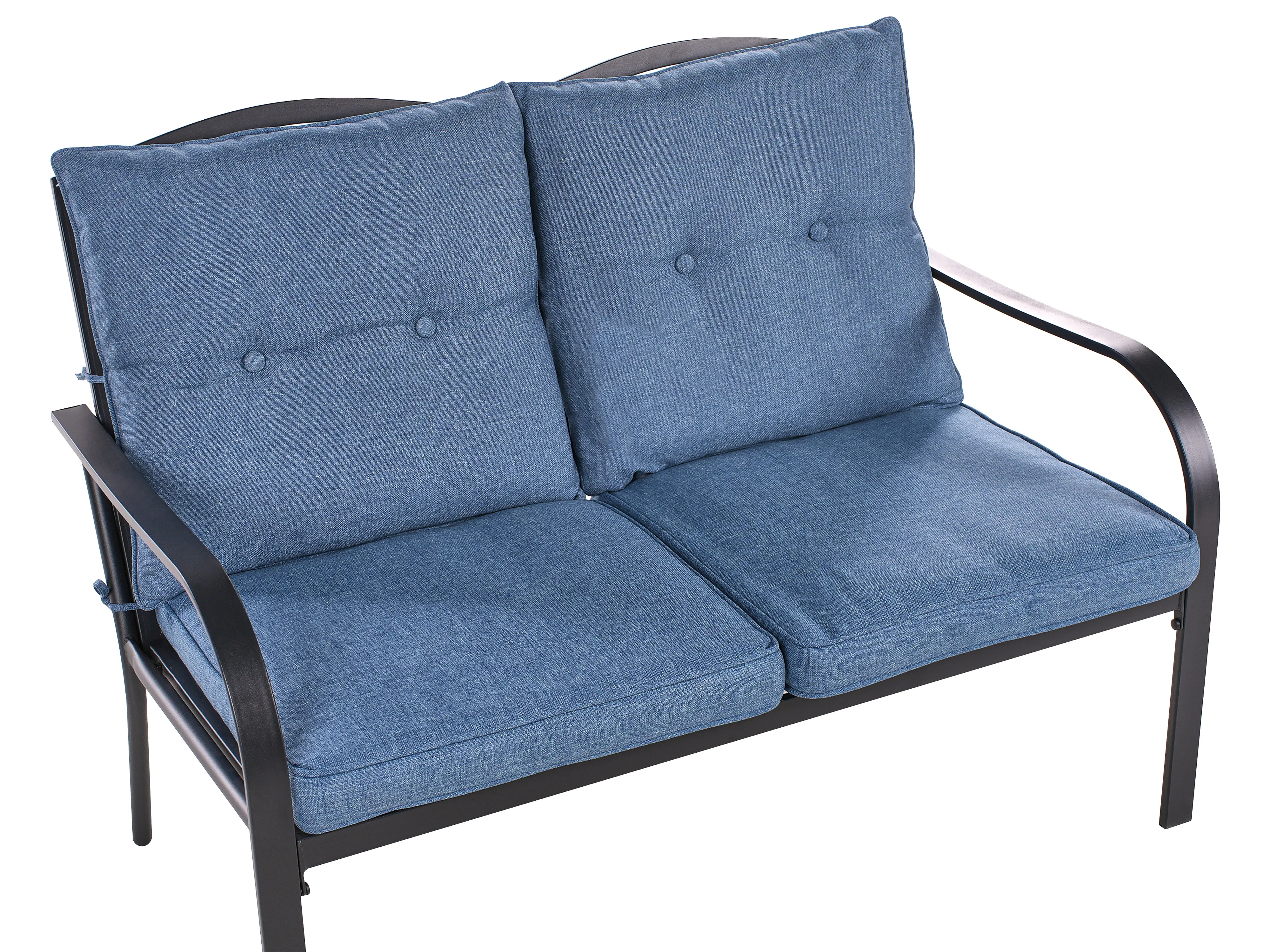 Loungeset met tafel 4-zits MESTRINO Metaal Blauw
