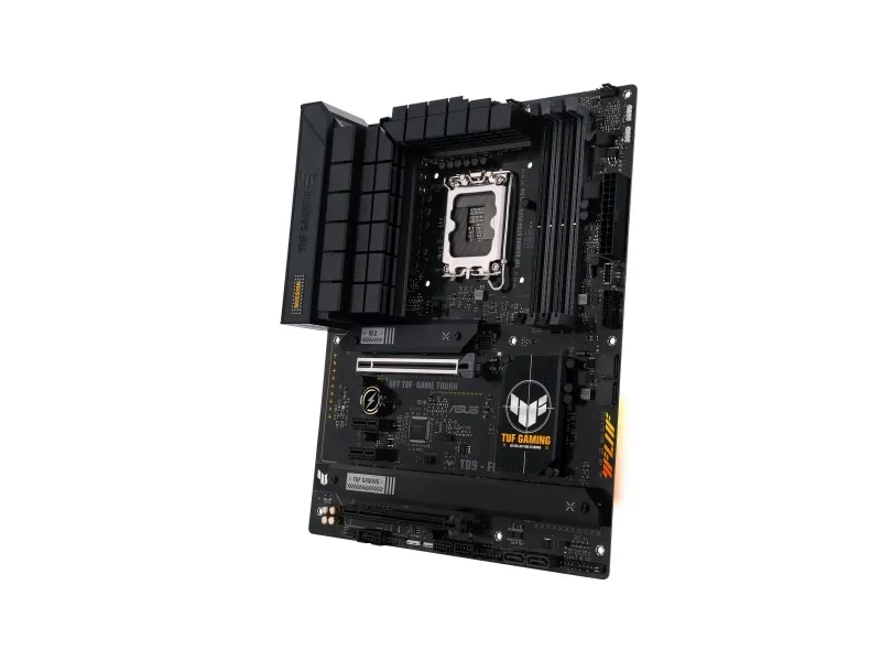 ASUS TUF GAMING B760-PLUS WIFI D4 - Bundkort - ATX - LGA1700 sokkel - B760 Chipset - USB 3.2 Gen 1, USB 3.2 Gen 2, USB-C 3.2 Gen 2x2 - 2.5 Gigabit LAN, Wi-Fi 6, Bluetooth - onboard grafik (CPU påkrævet) - HD Audio (8-kanaler)