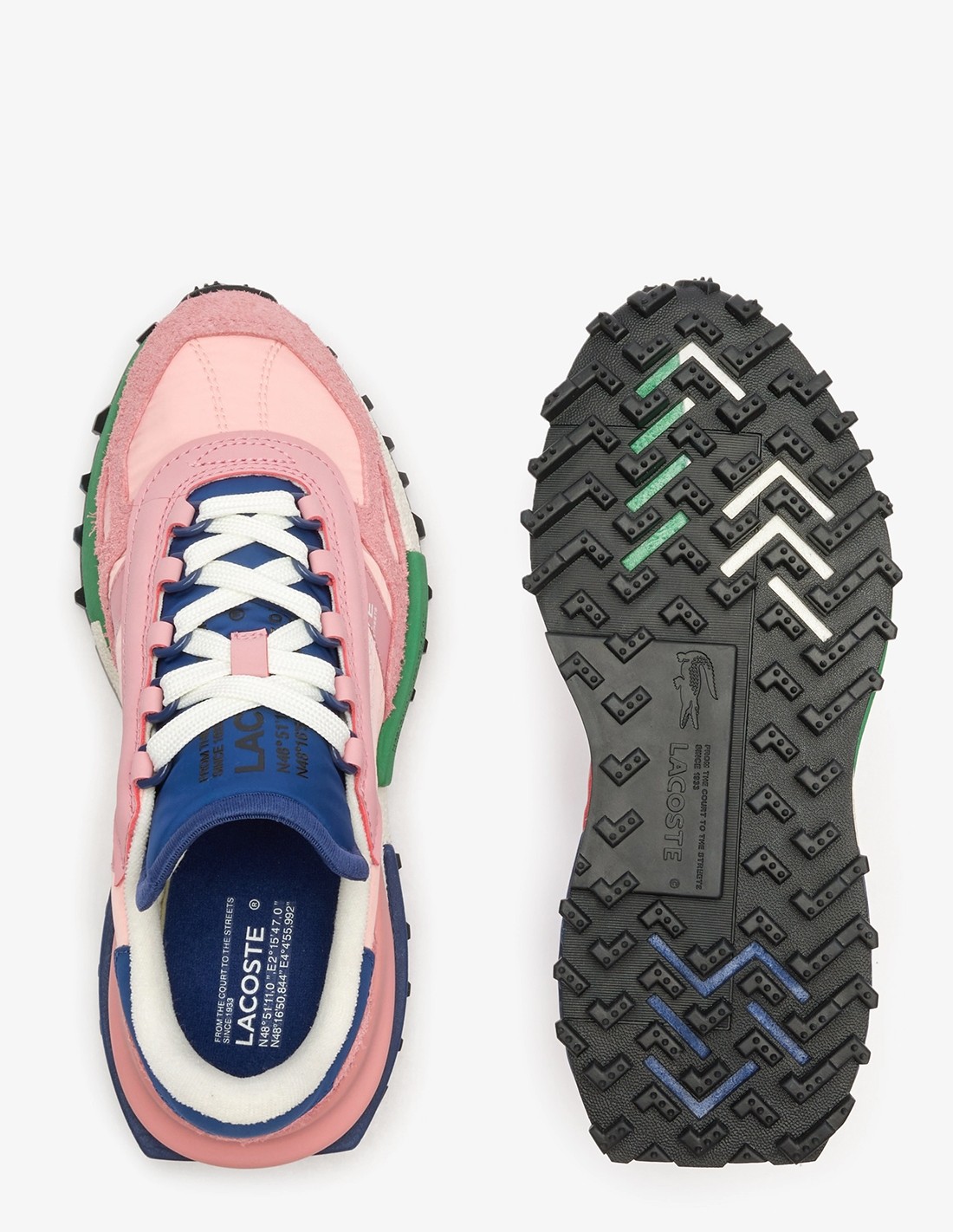 lacoste Sneakers Femme elite active 124 1 sfa Rose/bleu