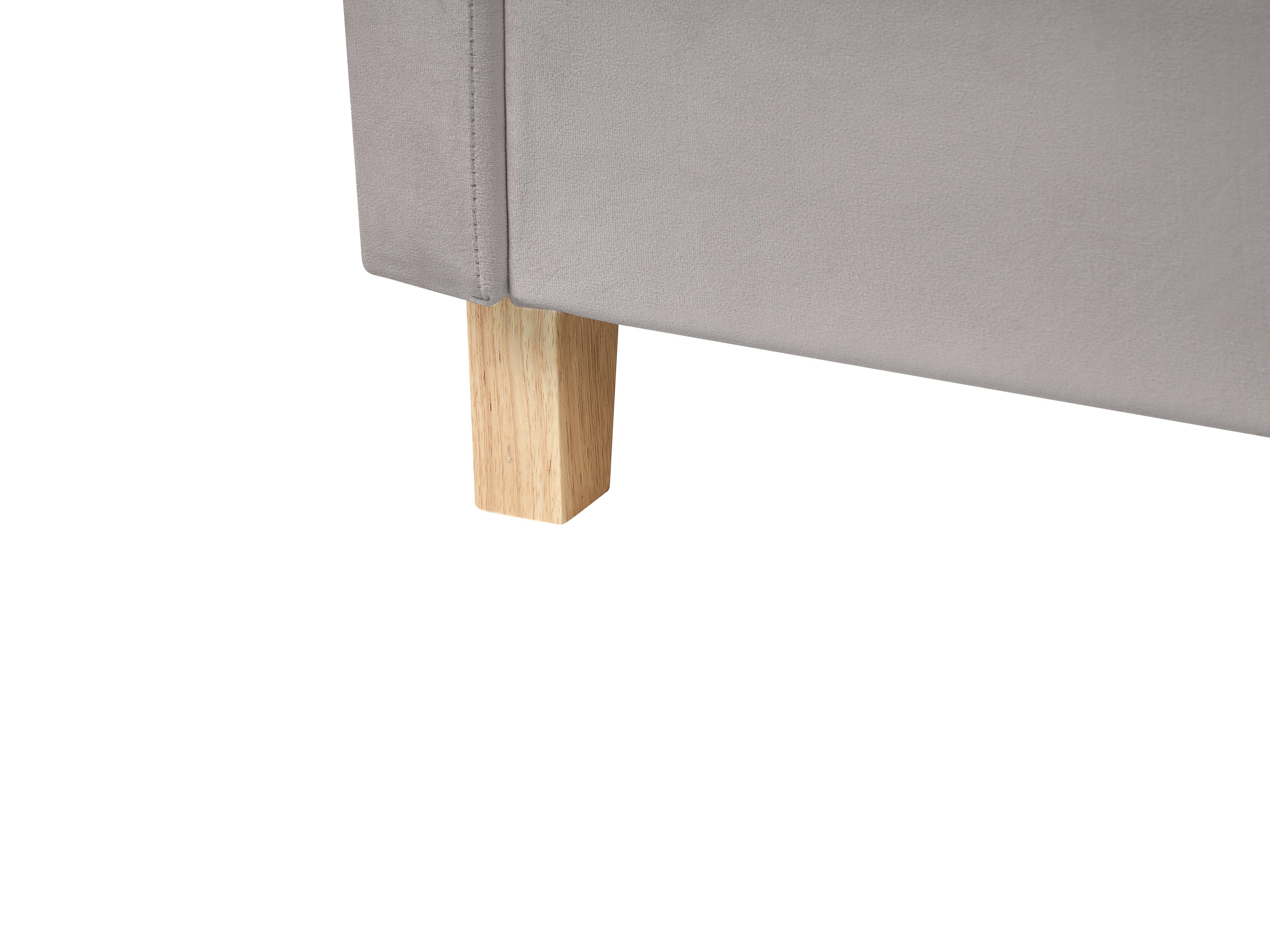 Hoogslaper Fluweel CHOCQUES 90 x 200 cm Lichtgrijs