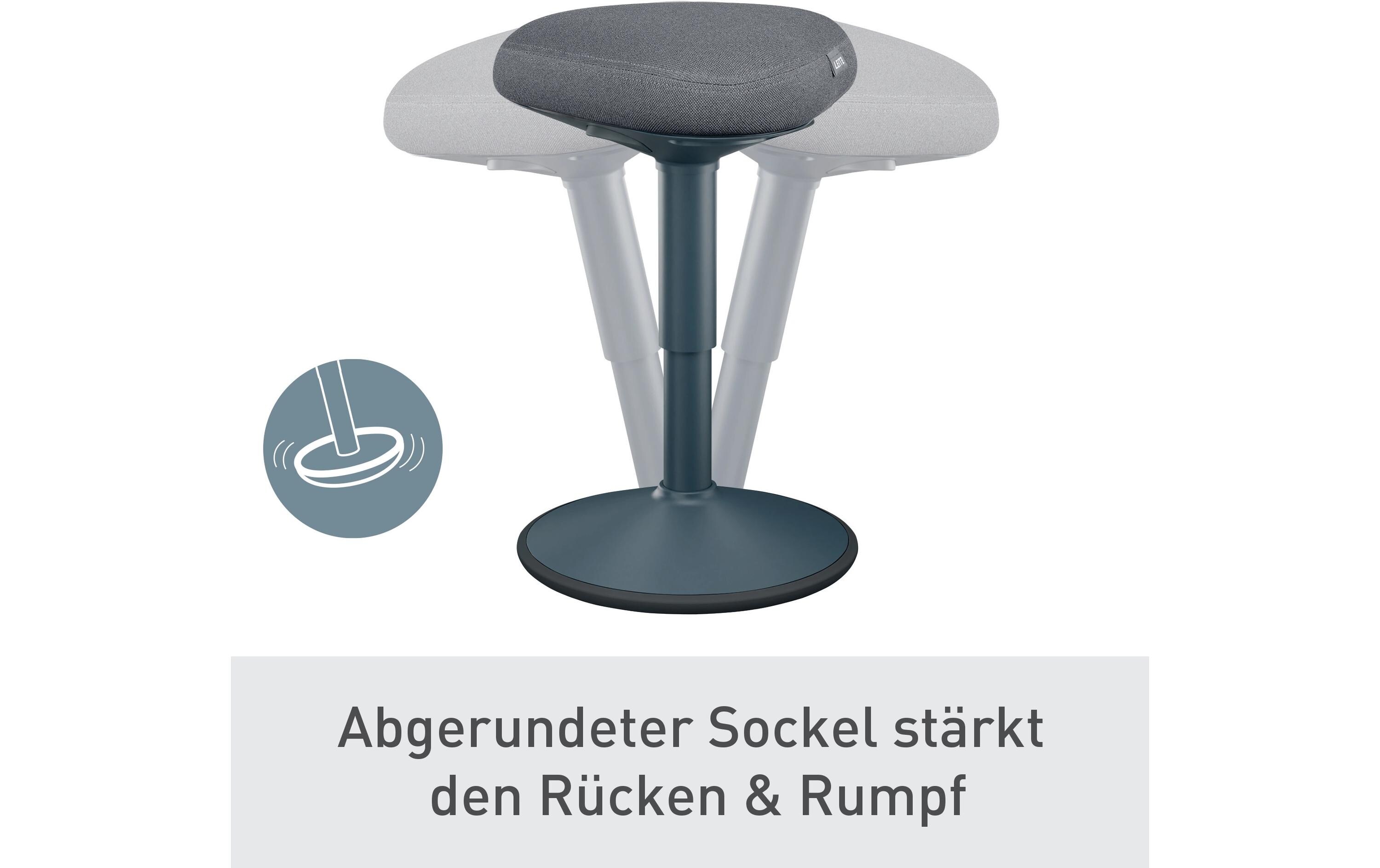 Ergo Active Sitzhocker Dunkelgrau<br>Ergonomischer Hocker