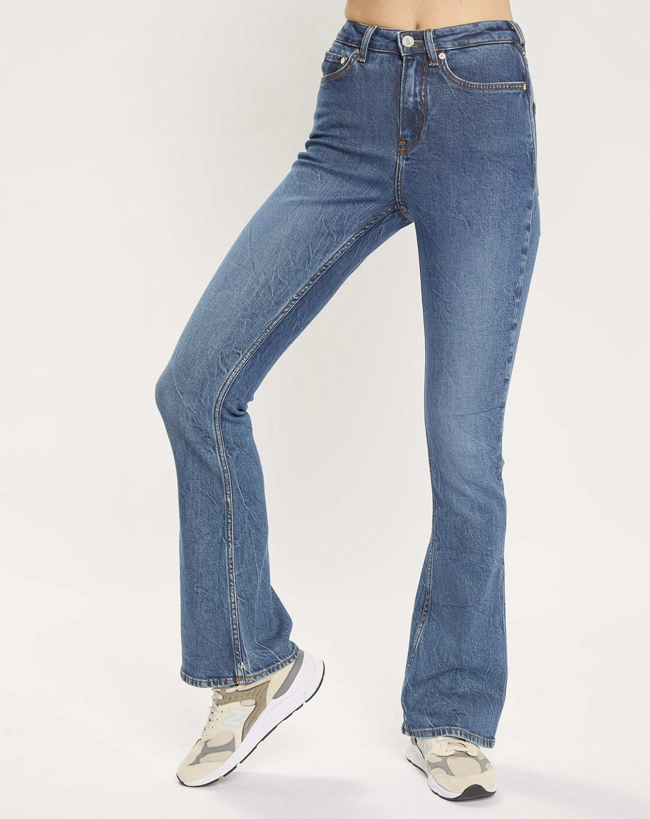Scotch & Soda Jean charm flare taille haute bleu moyen