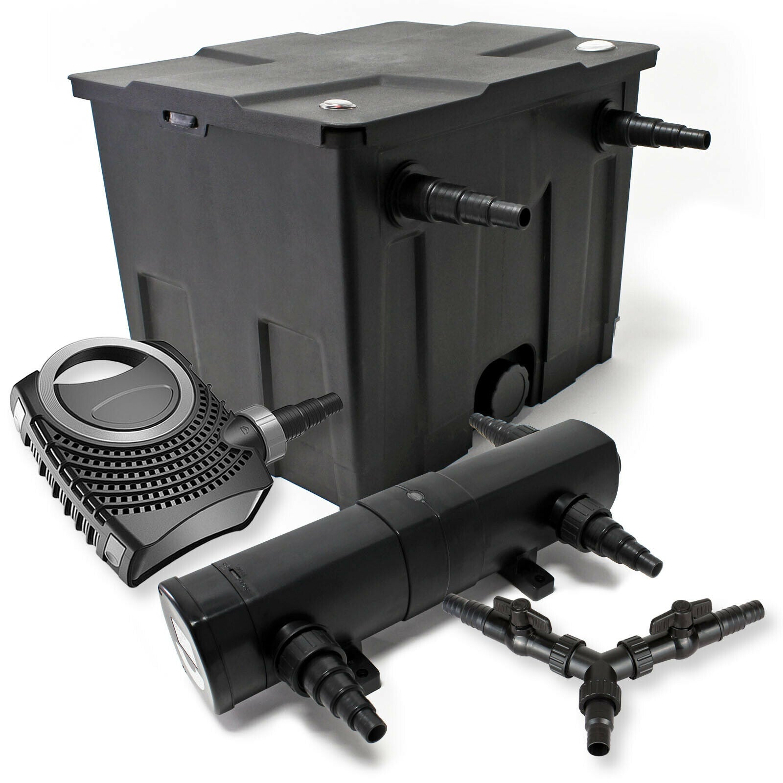 Kit de filtration de bassin 12000 litres 24 watts stérilisateur pompe 70 watts