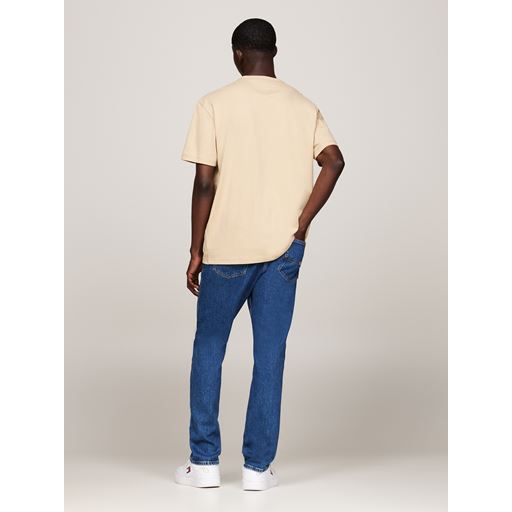 Tommy Jeans Badge Embroidery T-shirt, Gentle Gold, M