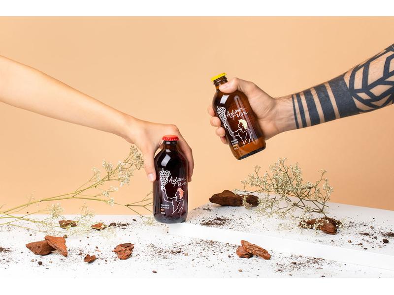 Adam & Uva Schweizer Trauben Schorle Weiss 0.33 l Alkoholfreier Traubensaft mit Sprudel
