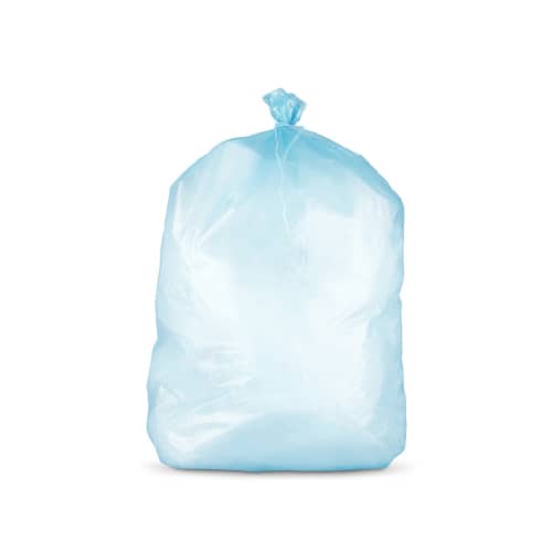 Sacs poubelle 30L PEHD bleu 10µ lien classique Paredes