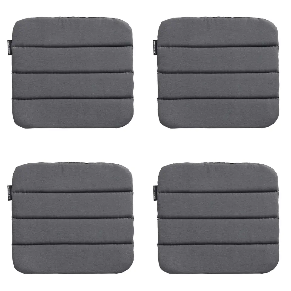 Madison - Zitkussen Panama grey - Ca. 40x40 cm - Set van 4