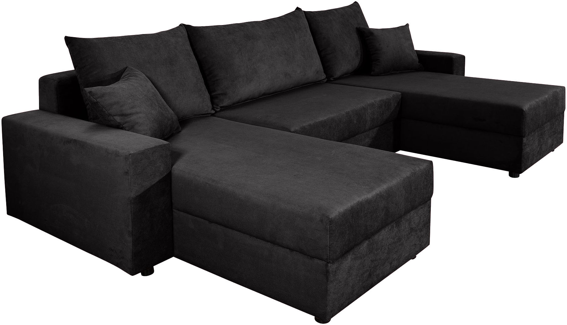 COLLECTION AB Wohnlandschaft »Pico U-Form« Wohnlandschaft,2 X Ottomane,Polyätherschaum Polsterung