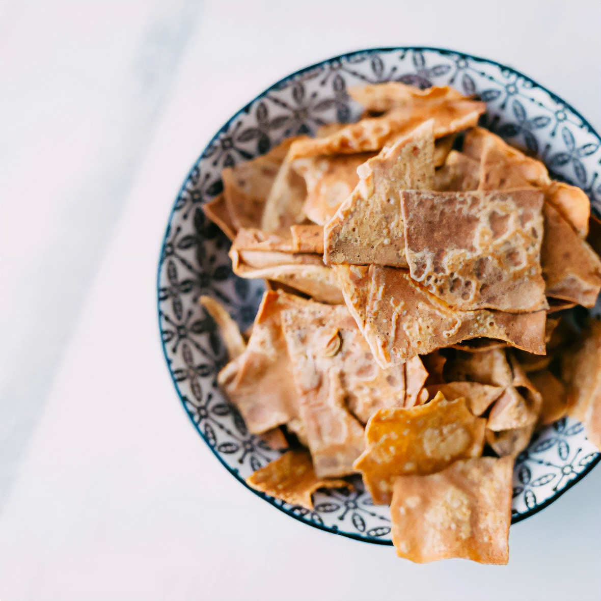 Chips de crêpes sucrées