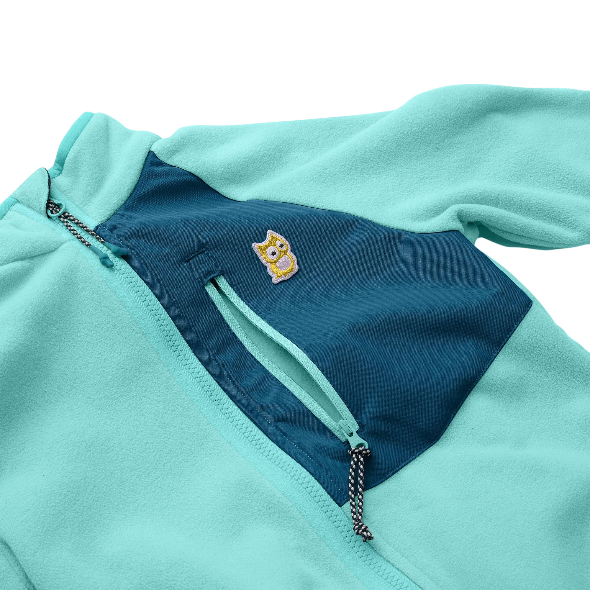 Bio-Fleecejacke Avan Manbali blue / Deep petrol