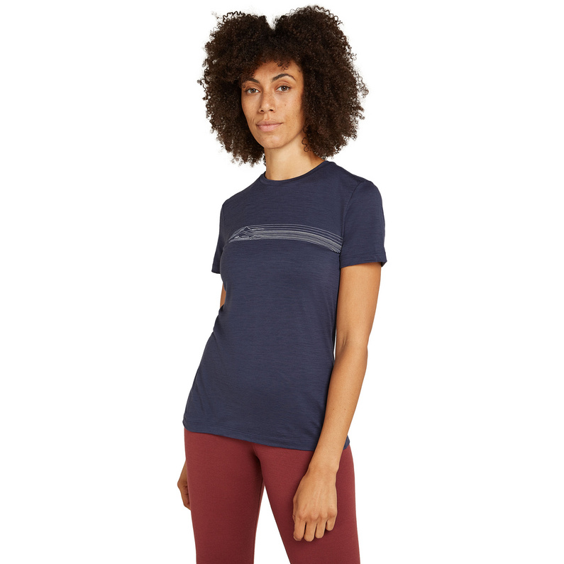 Icebreaker Damen 150 Tech Lite II Camping Lines T-Shirt