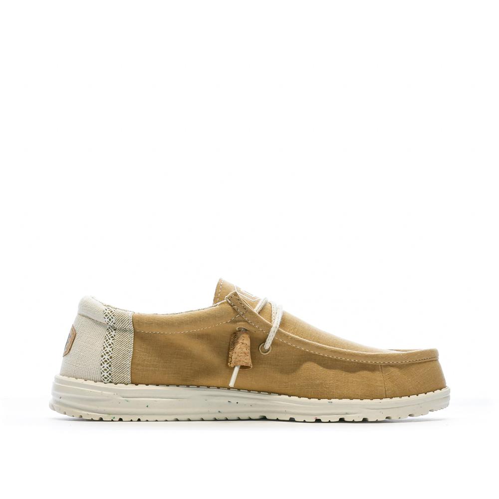 Hey Dude Chaussures Moutarde Homme Hey Dude Wally Break Stitch
