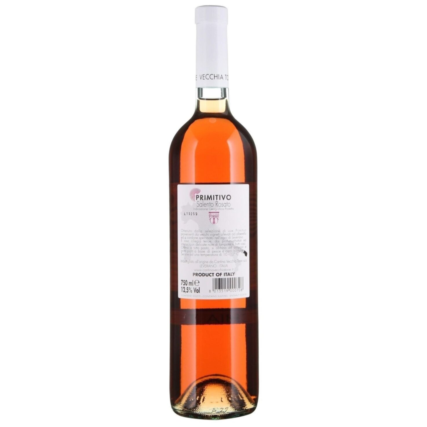 Primitivo del Salento Rosato IGP Vecchia Torre -75cl
