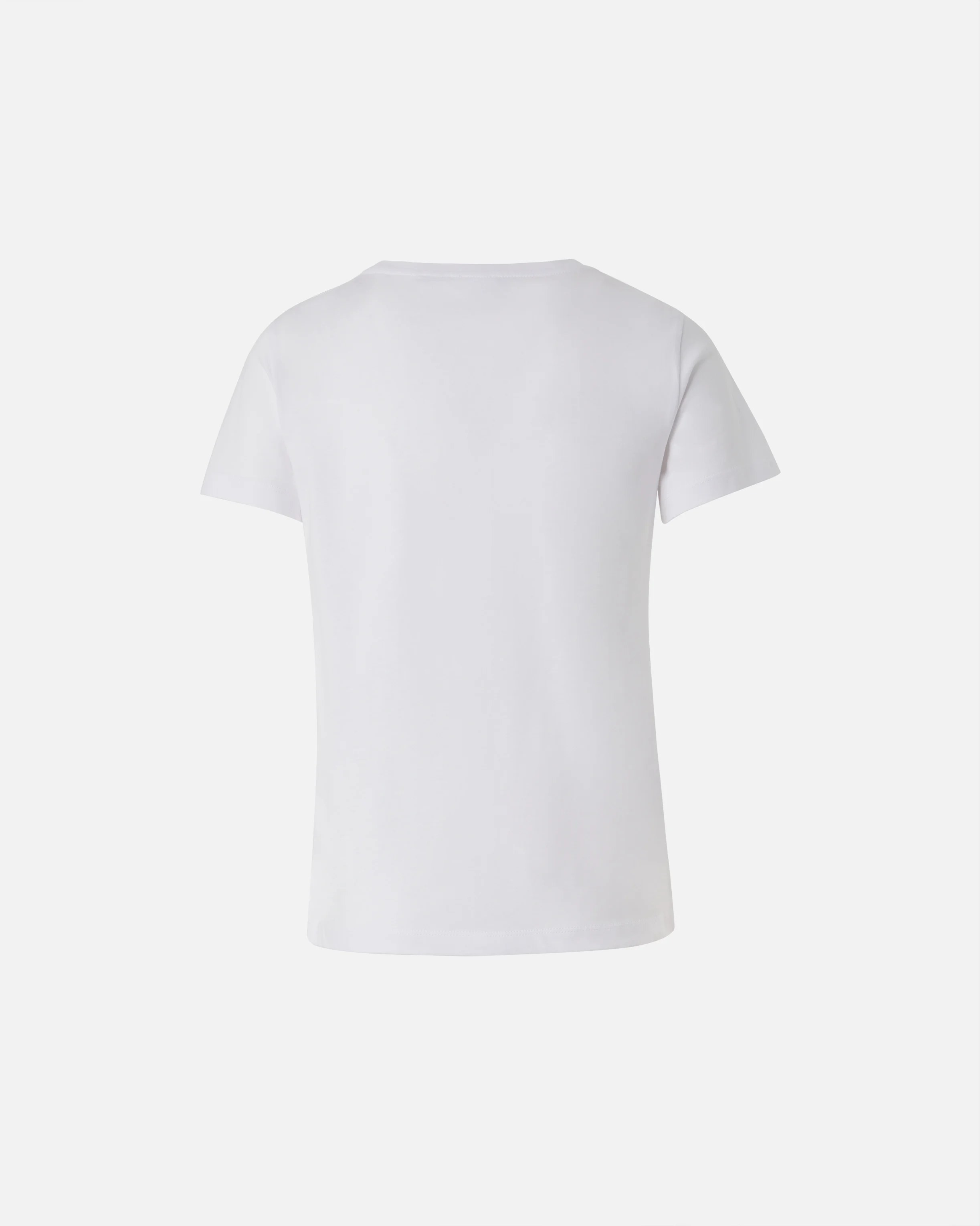T-shirt à manches courtes et logo brodé | Blanc