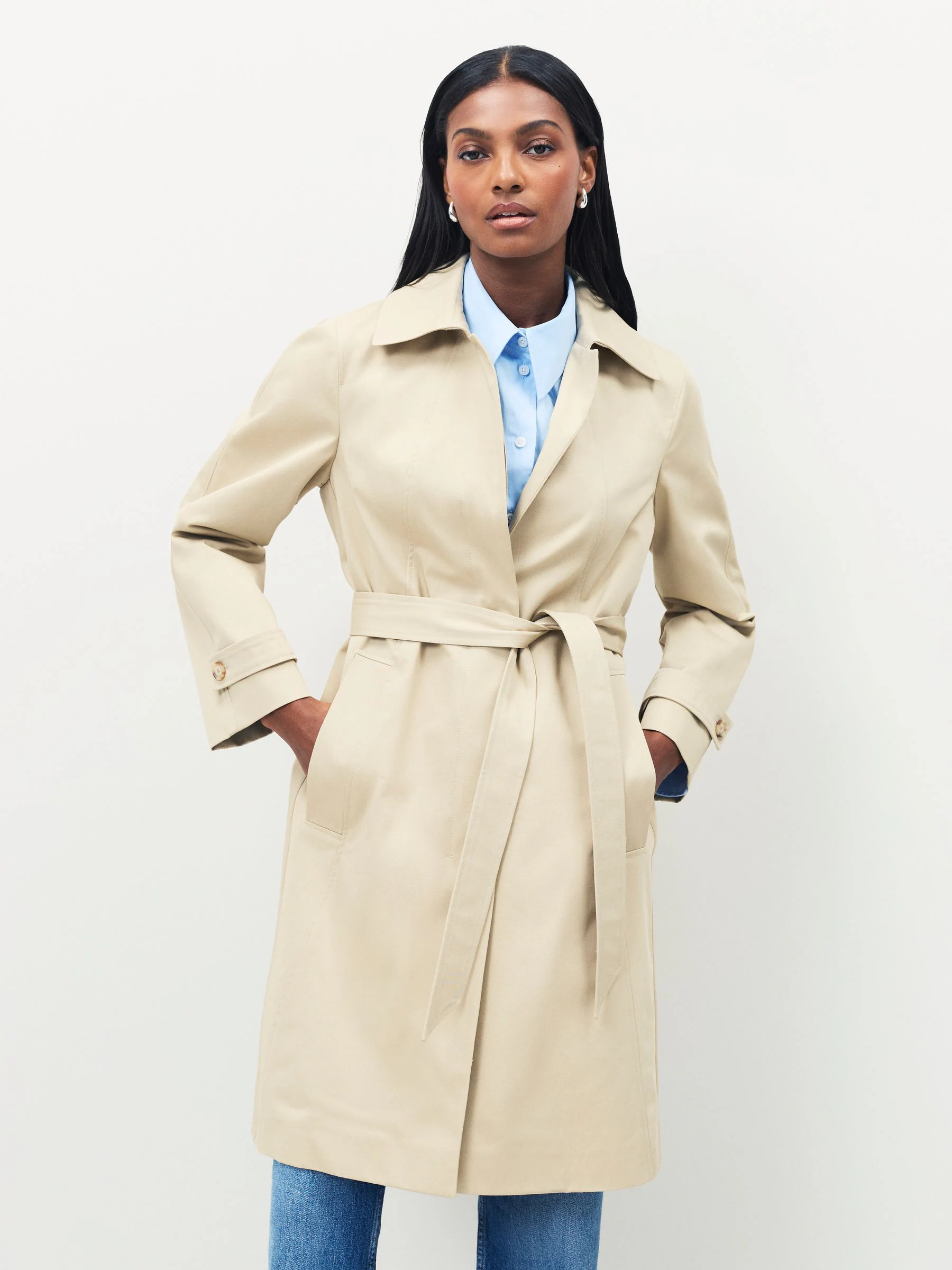 BOSS Calexis Belted Trench Coat
