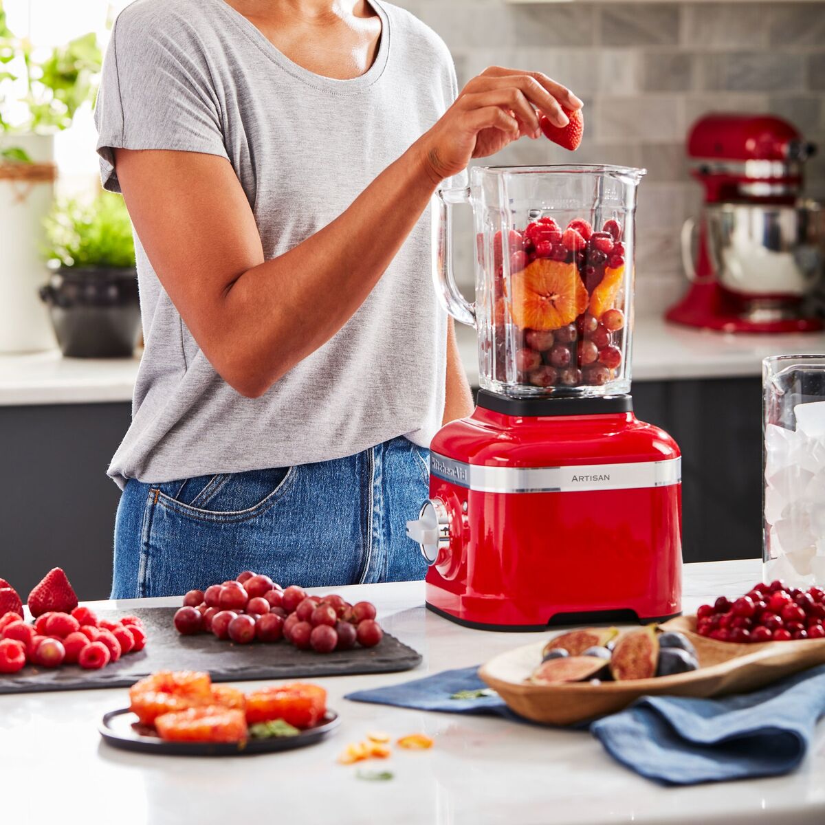 Artisan K400 Blender, Eplerød