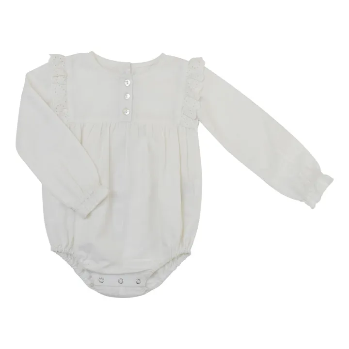 Lililotte Exclusivité Lililotte x Smallable - Barboteuse Jeanne | Blanc cassé