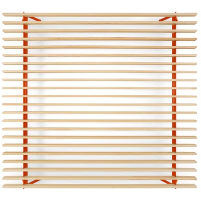 Bett Simplon - 180 cm, RAL 2001 Rotorange