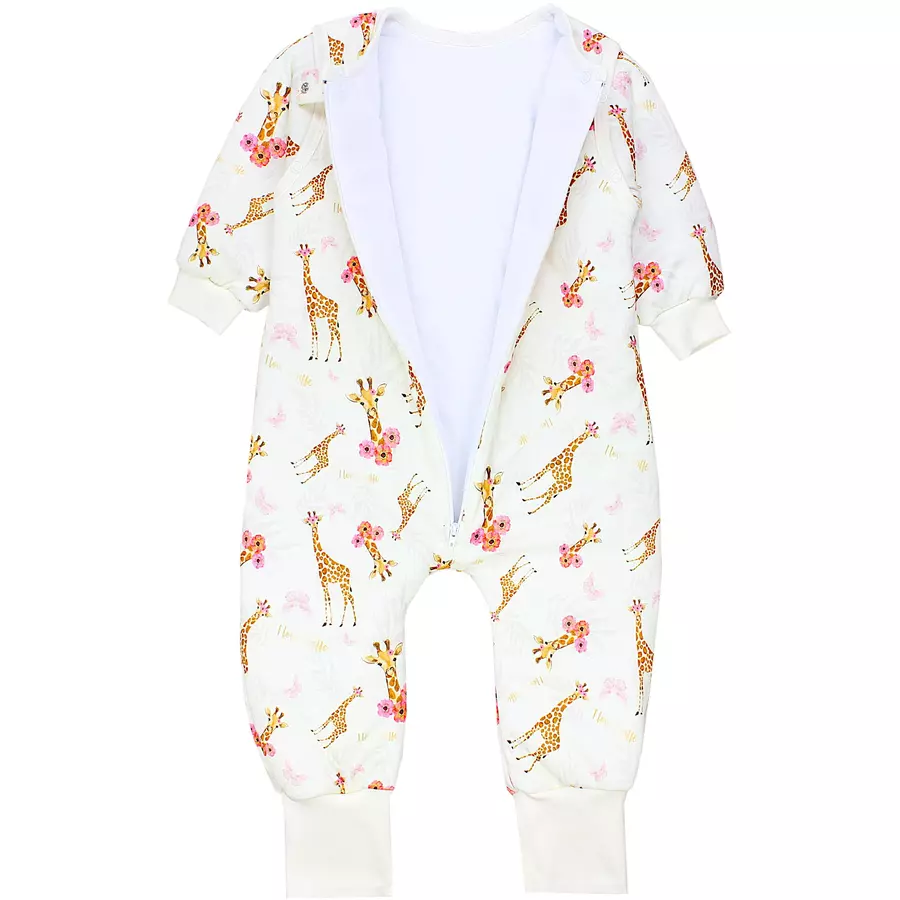 TupTam Baby Schlafsack mit Beinen und Ärmel Winter creme