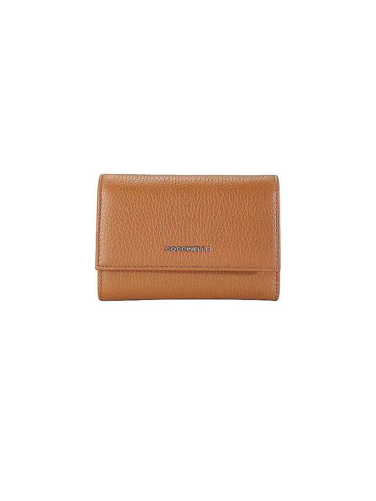COCCINELLE Geldbörse METALLIC SOFT camel