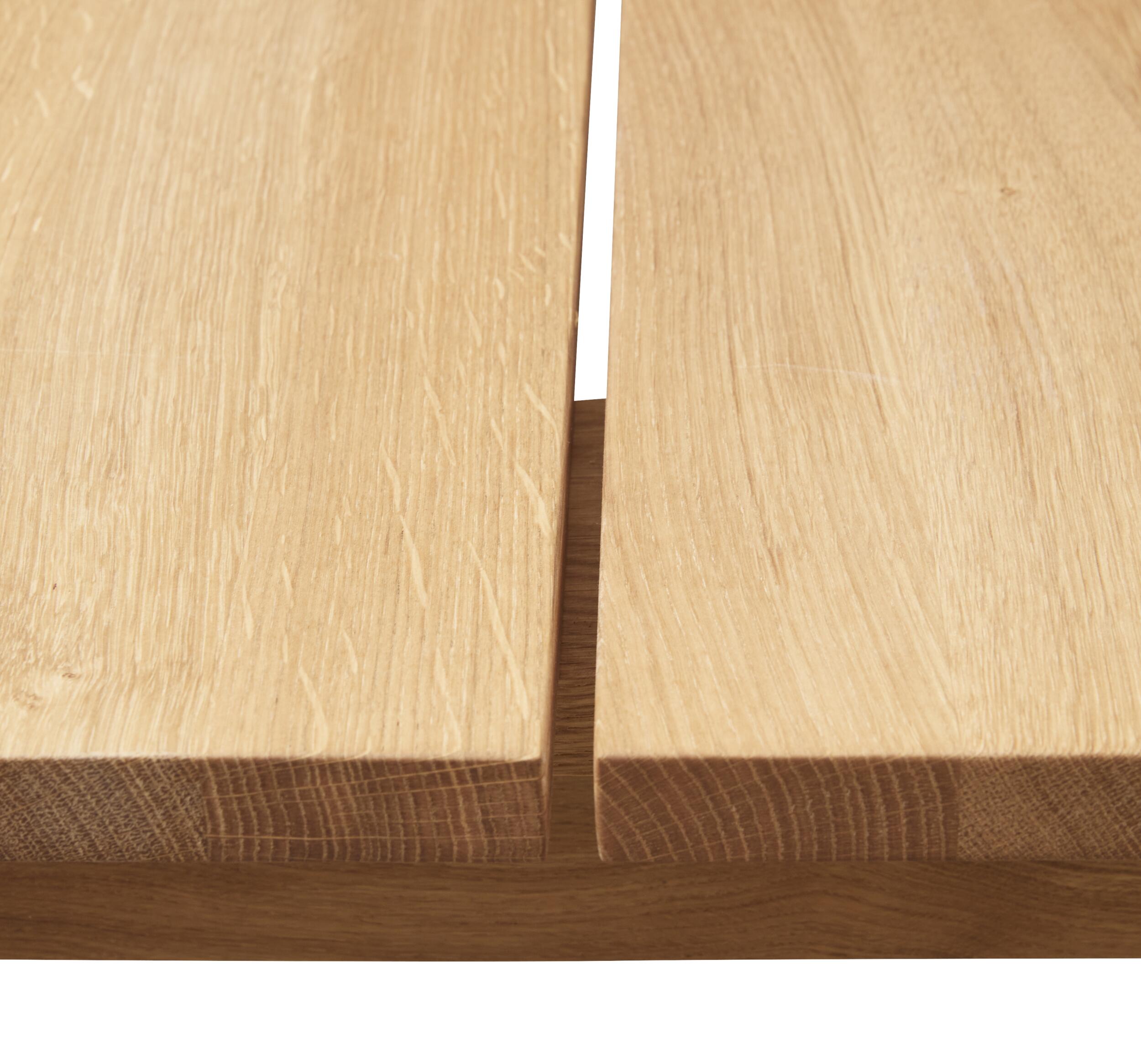 Real Spisebord 200 x 95 x 75 cm, plade   ben i lyst træ