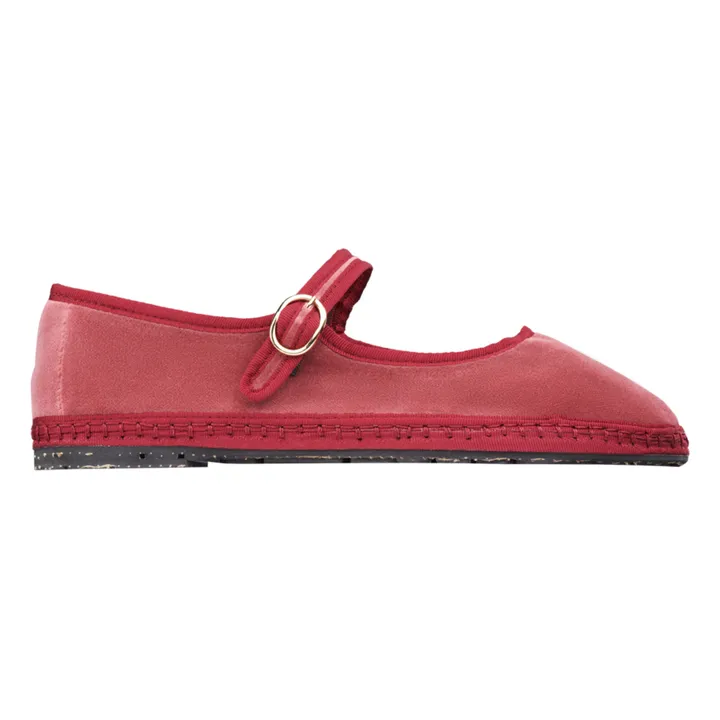 Flabelus Ballerines Slippers Theresa Velours | Rose boisé