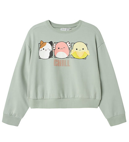 Name It Sweatshirt - NkfMomira - Squishmallows - Aqua Grau