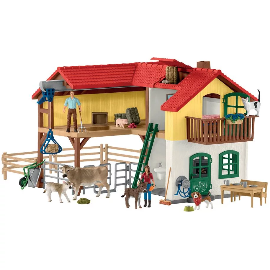 FERME AVEC ETABLE ET ANIMAUX