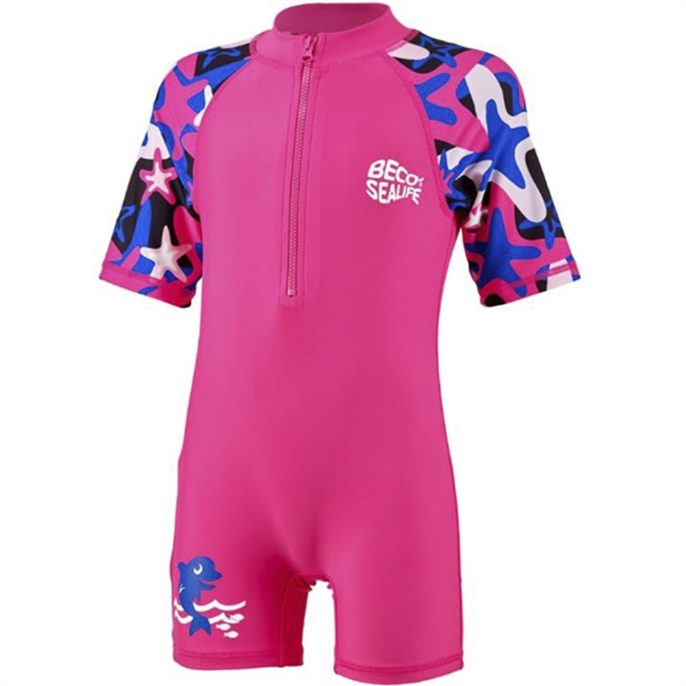 Køb BECO Sealife Rashhguard Zip Dragt Pink