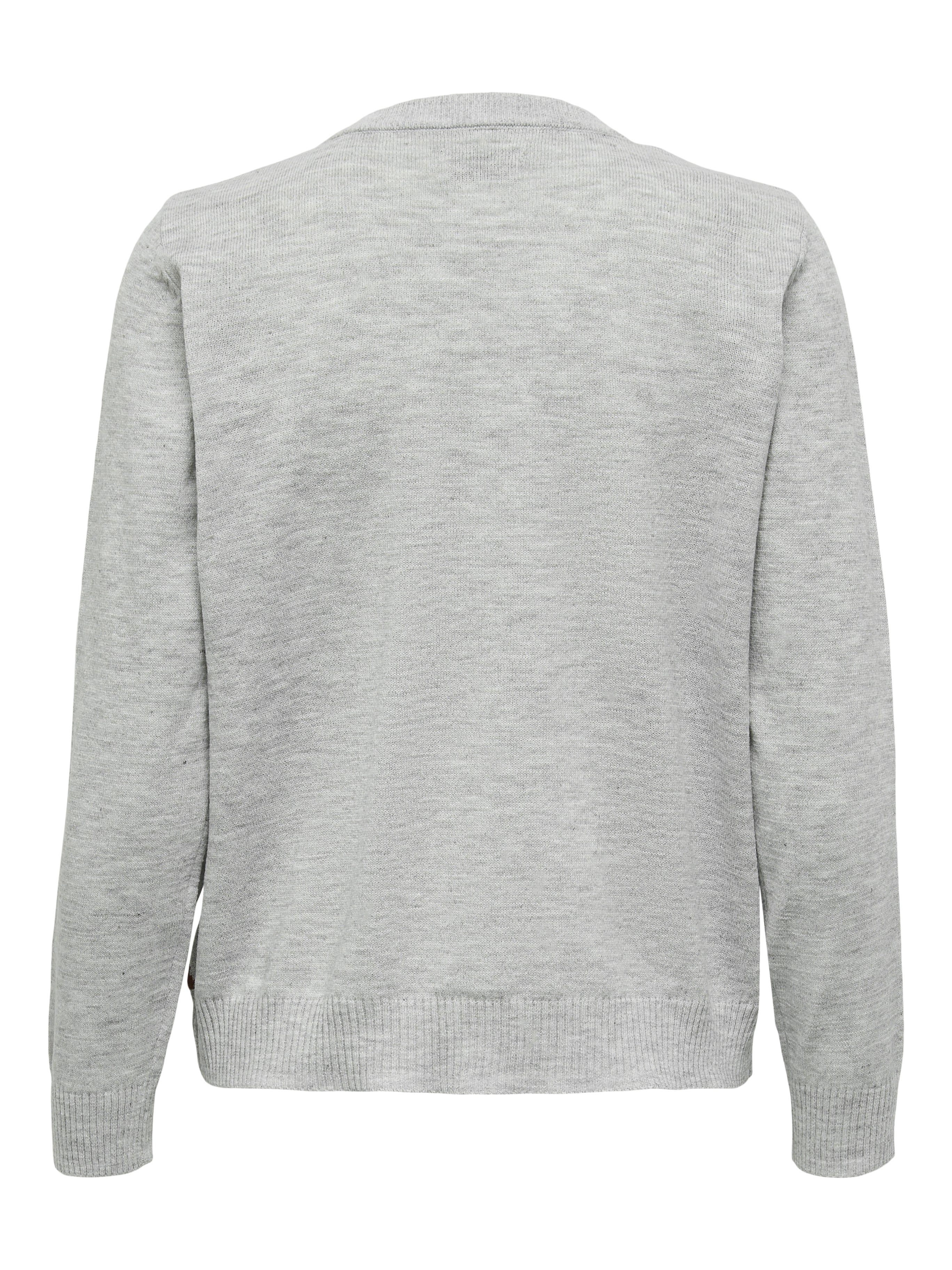 ONLXMAS Strickpullover Light Grey Melange