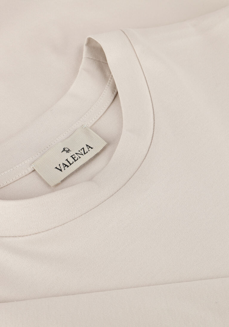 beige valenza t-shirt 1001 interlock supima tshirt