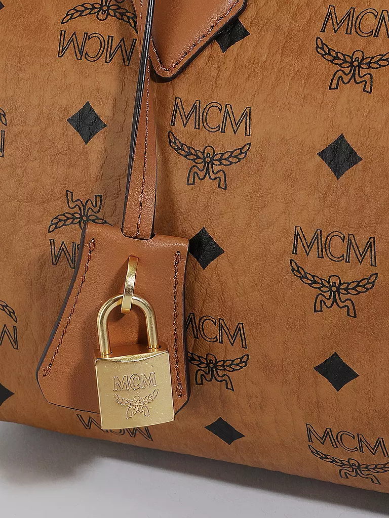 MCM Tasche - Henkeltasche ELLA VISETOS BOSTON Small braun