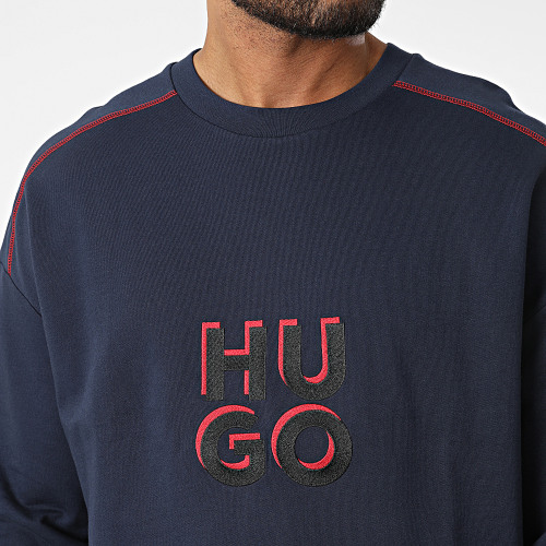 Sweat Crewneck Monologo 50478920 Bleu Marine
