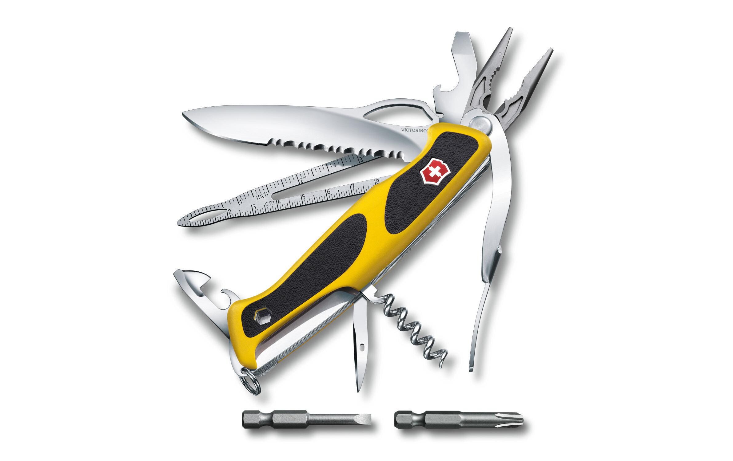 Taschenmesser RangerGrip Boatsman<br>Mit 21 Funktionen, gelb/schwarz