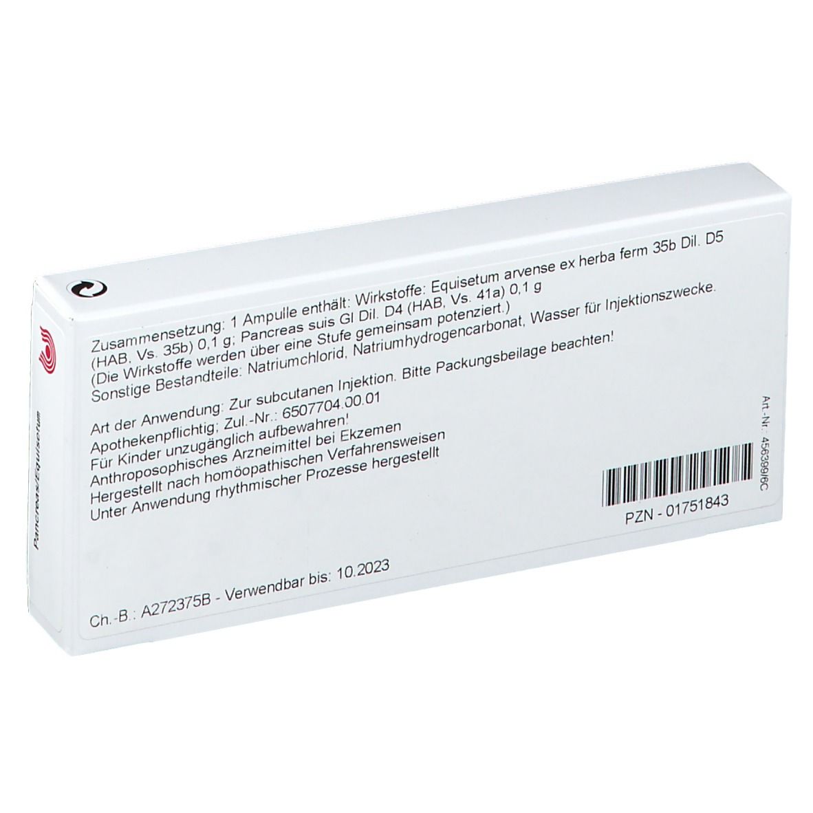 WALA® PANCREAS/ Equisetum Amp.