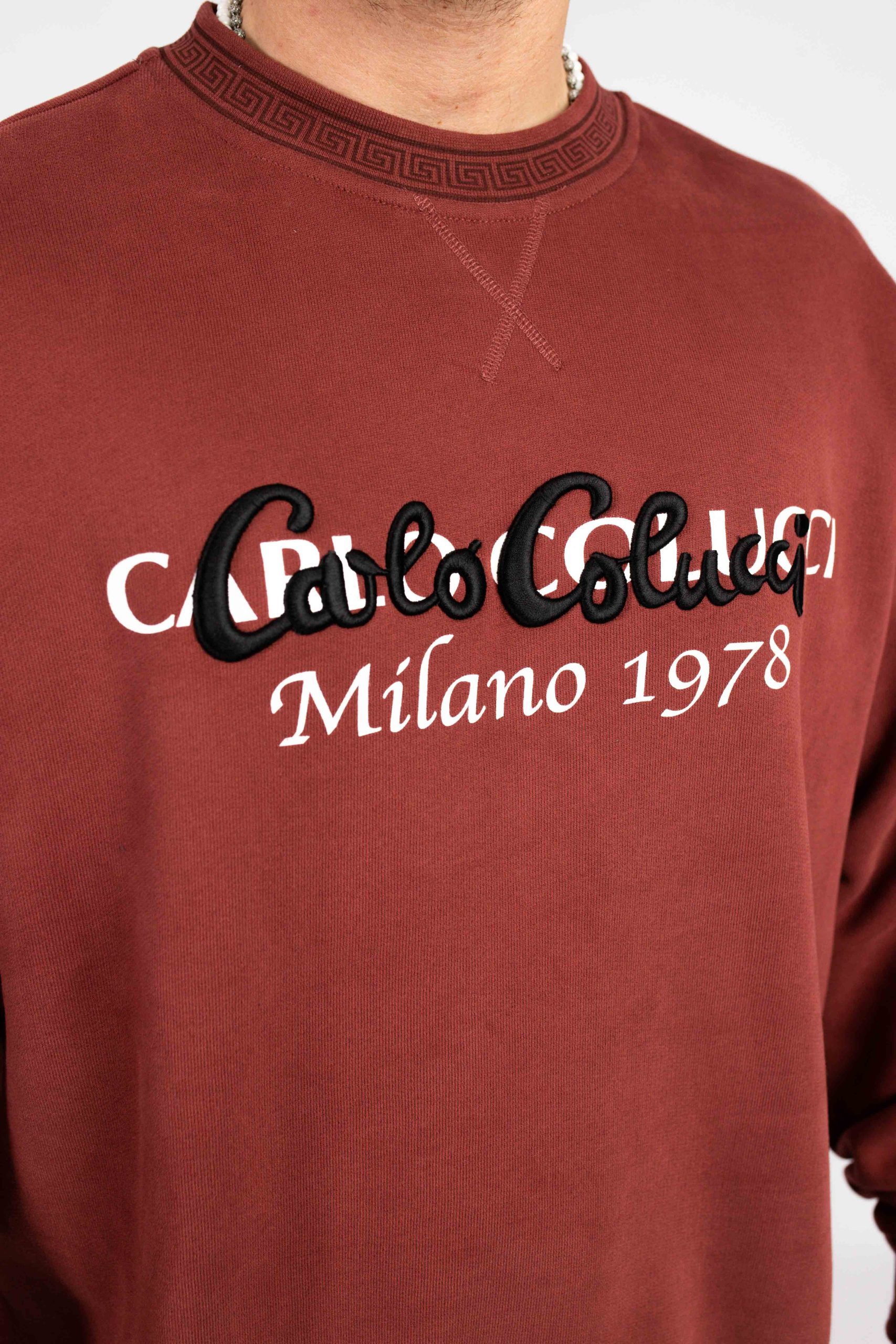 Carlo Colucci C5334 79 Sweater Heren Rood