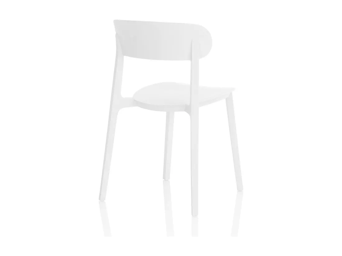 Set de 4 Chaises d’intérieur/extérieur SILVIA blanc