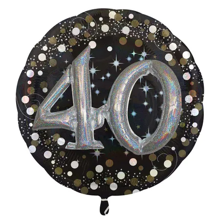 amscan Folienballon Multi Sparkling Birthday, 40