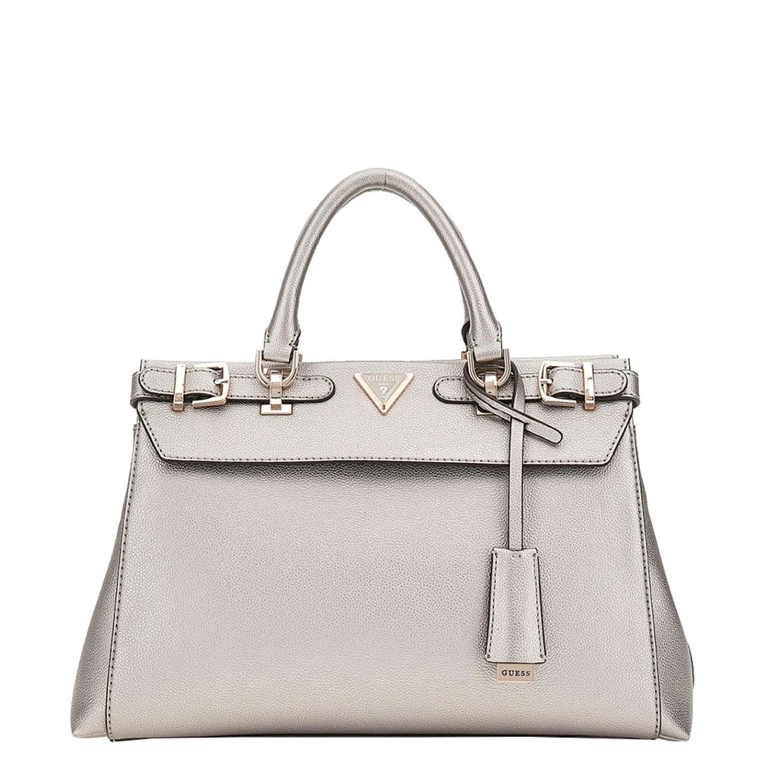 Guess Eco Ali Luxury Satchel pewter