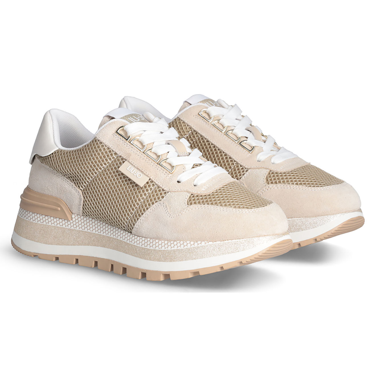 Liu-Jo Sneakers en Cuir Victoire beiges
