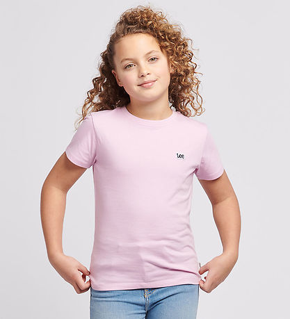 Lee T-Shirt - Abzeichen - Pink Lavender