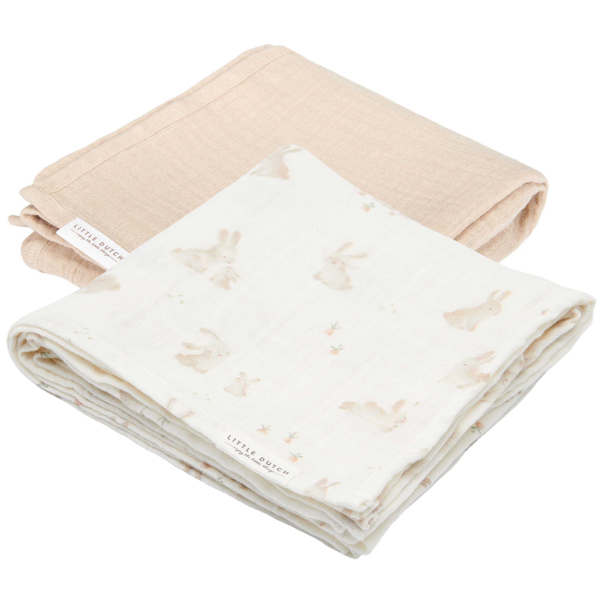Little Dutch hydrofiele luiers Baby Bunny beige - Prénatal