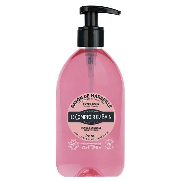 Le Comptoir du Bain Sabonete Extra Suave Rosa Marselha 500ml