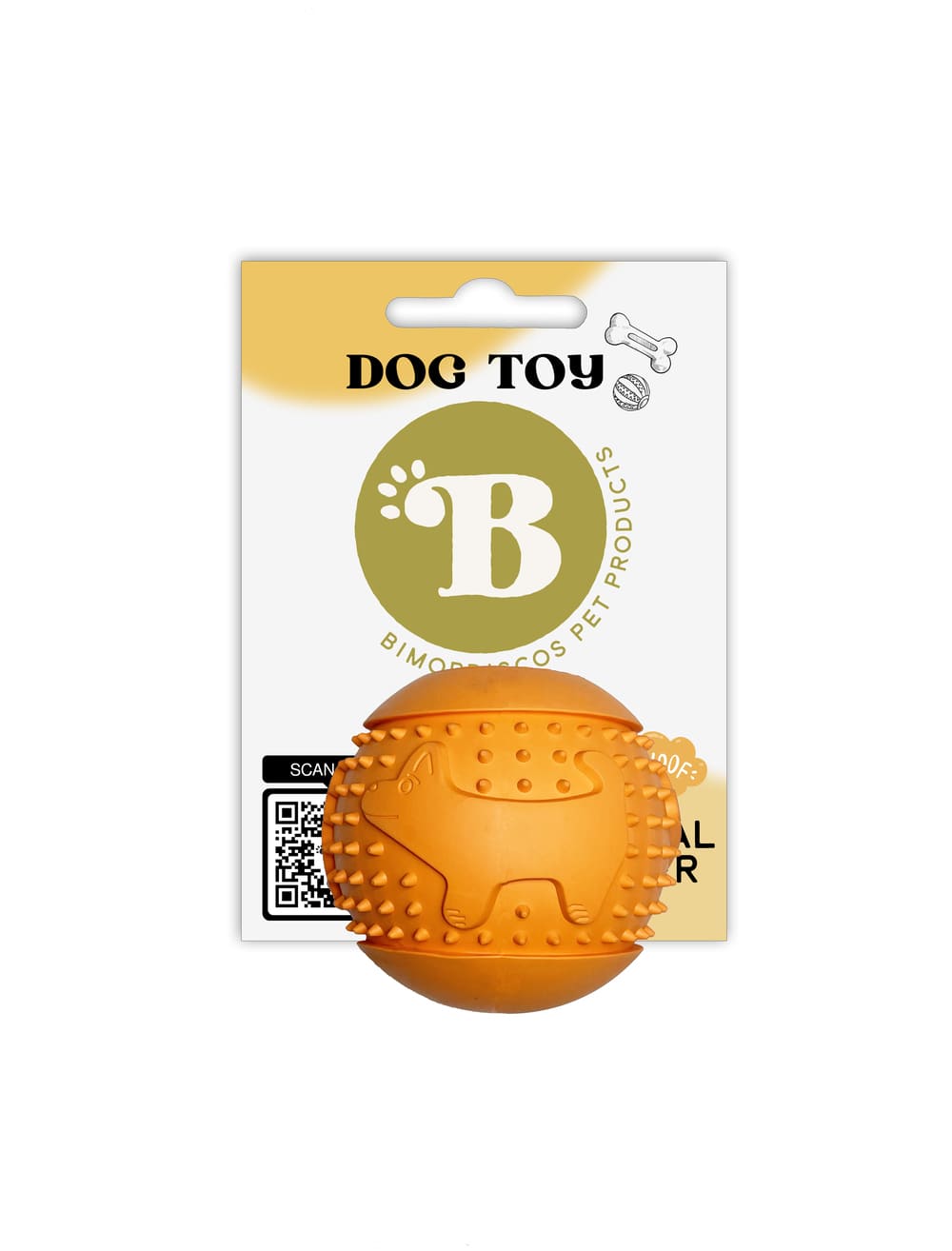 Bola dispensadora de petiscos BIMORDISCOs Fill Ball para cães