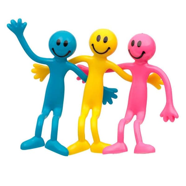 Bevegelig Lekefigur / Bøyelig Mann – Smiley