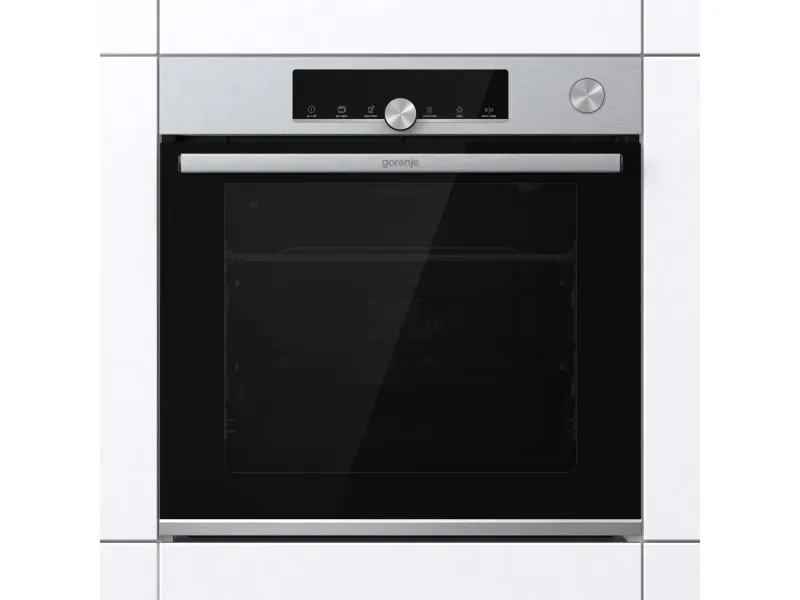 Gorenje Advanced BSA6747A04X - Ovn - med dampfunktion - til indbygning - niche - bredde: 56 cm - dybde: 55 cm - højde: 59 cm - med selv-rengøring - Klasse A  - rustfrit stål