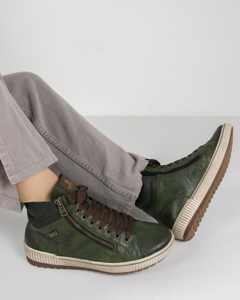 Remonte Hoge sneakers  - groen
