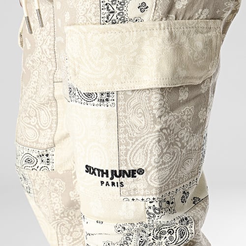 Pantalon Cargo M23324CPA Gris Anthracite Beige Bandana