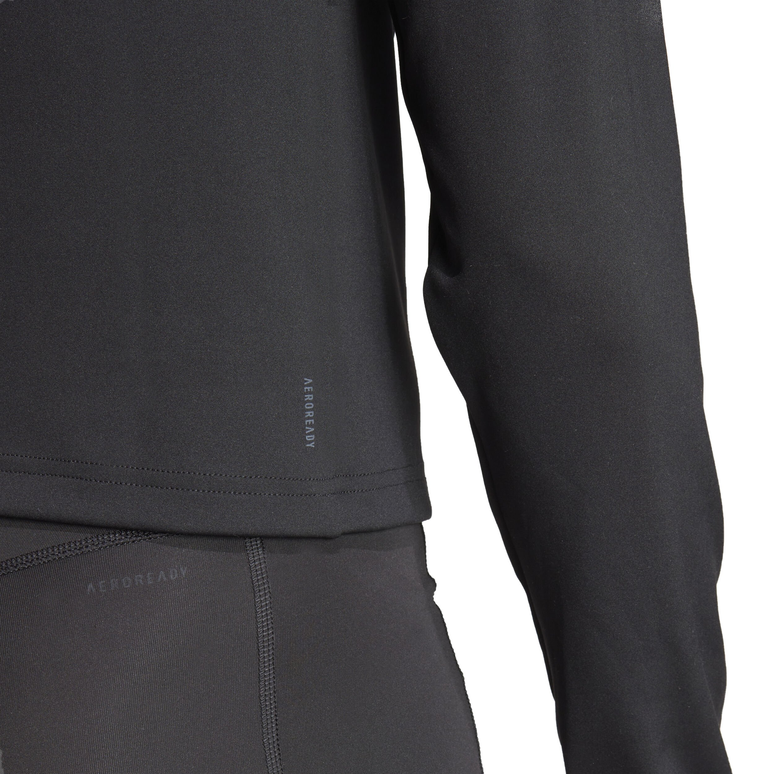 adidas Essentials 1/4 Zip Haut Manches Longues Femmes - Noir