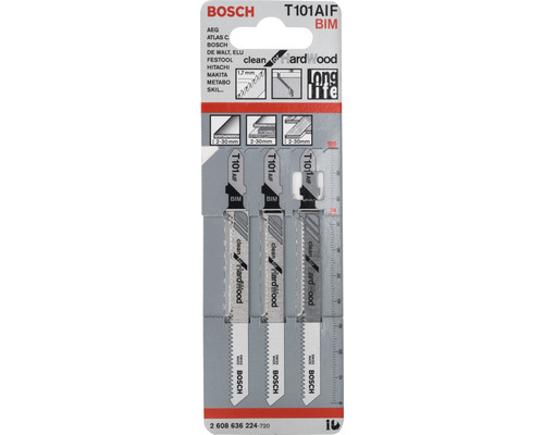 Bosch T 101 AIF decoupeerzaagblad, 3-pack